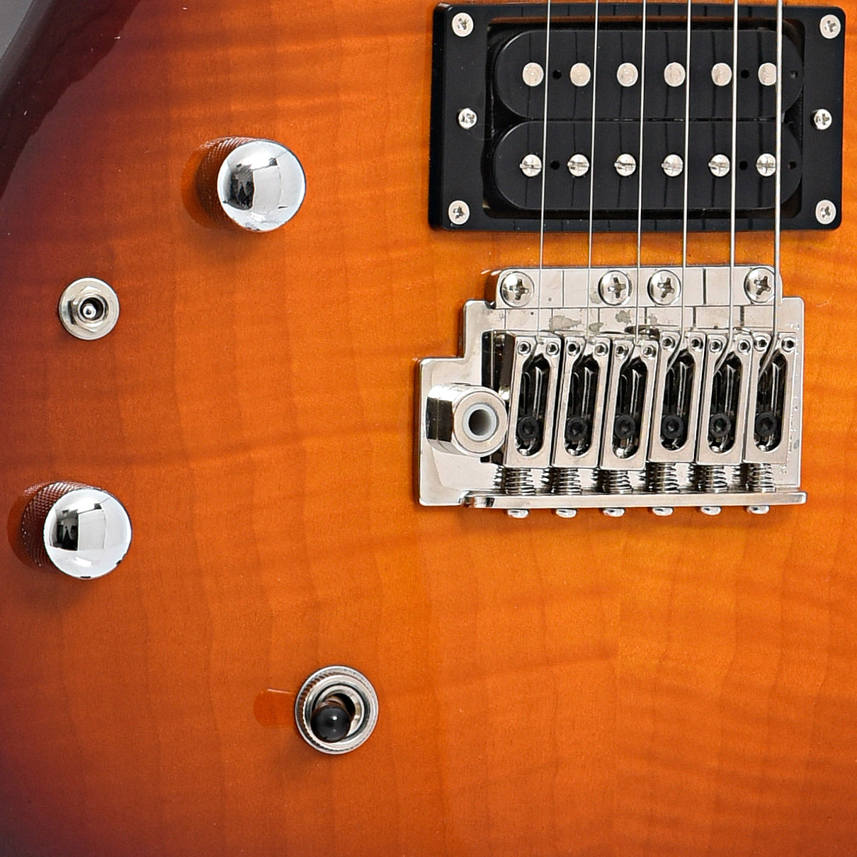 Bridge and controls of Hagstrom XL-2 LH Electric Guitar (c.2008)