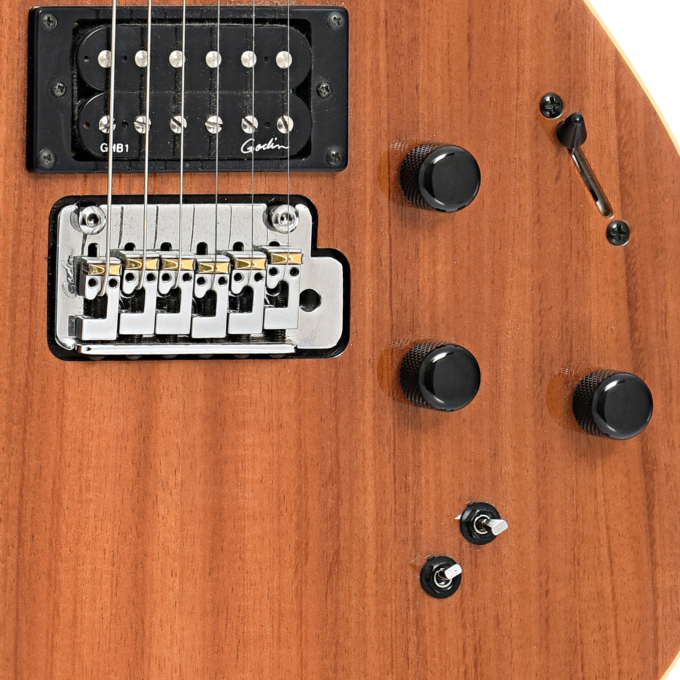 Bridge and controls of Godin XTSA Electric Guitar (2016)