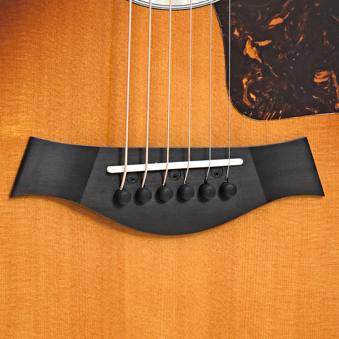 Bridge of Taylor 414ce-R Acoustic Guitar, Tobacco Sunburst
