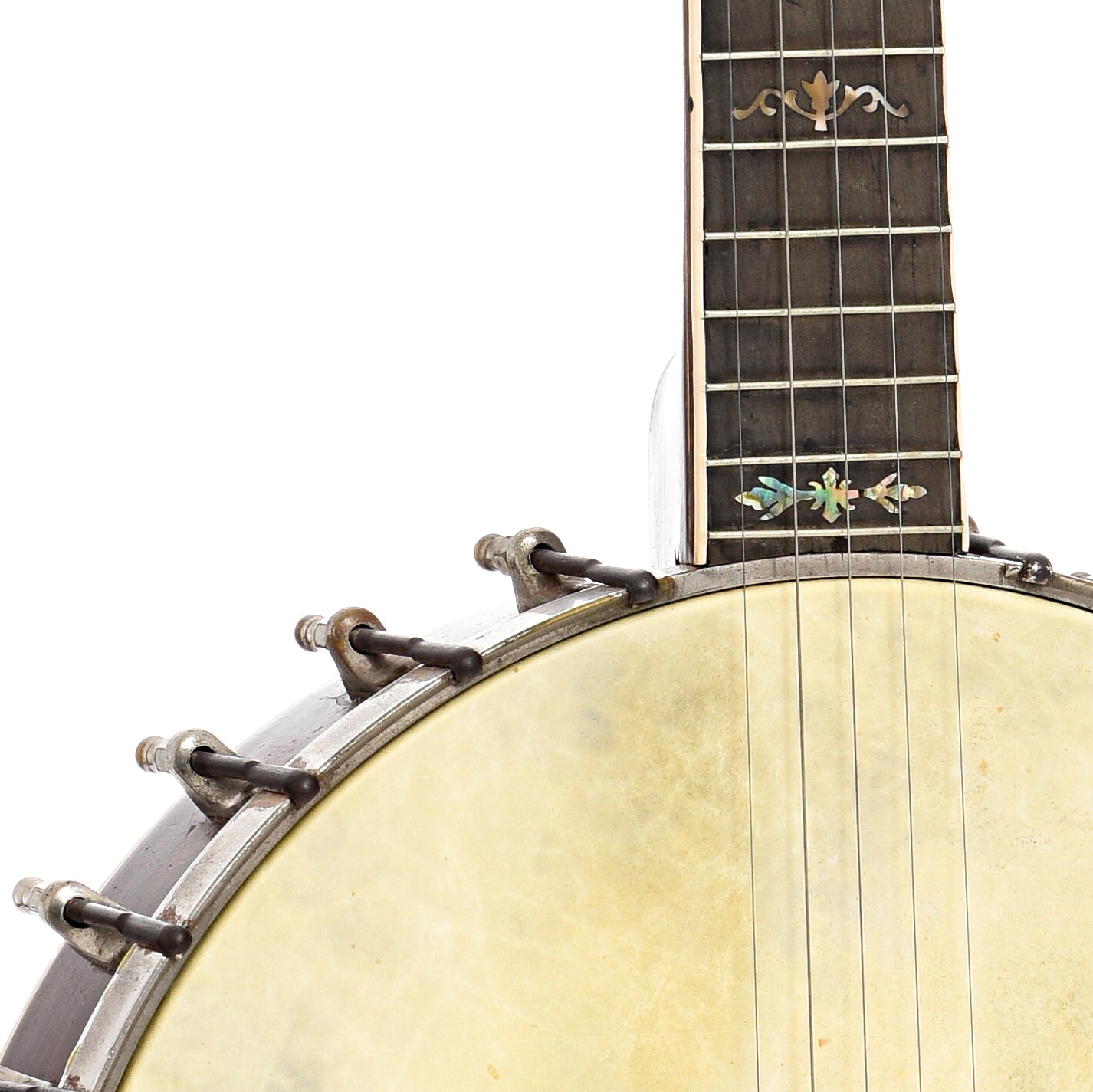 front body and neck join of Bacon Professional FF2 Special Openback Banjo (c.1920)