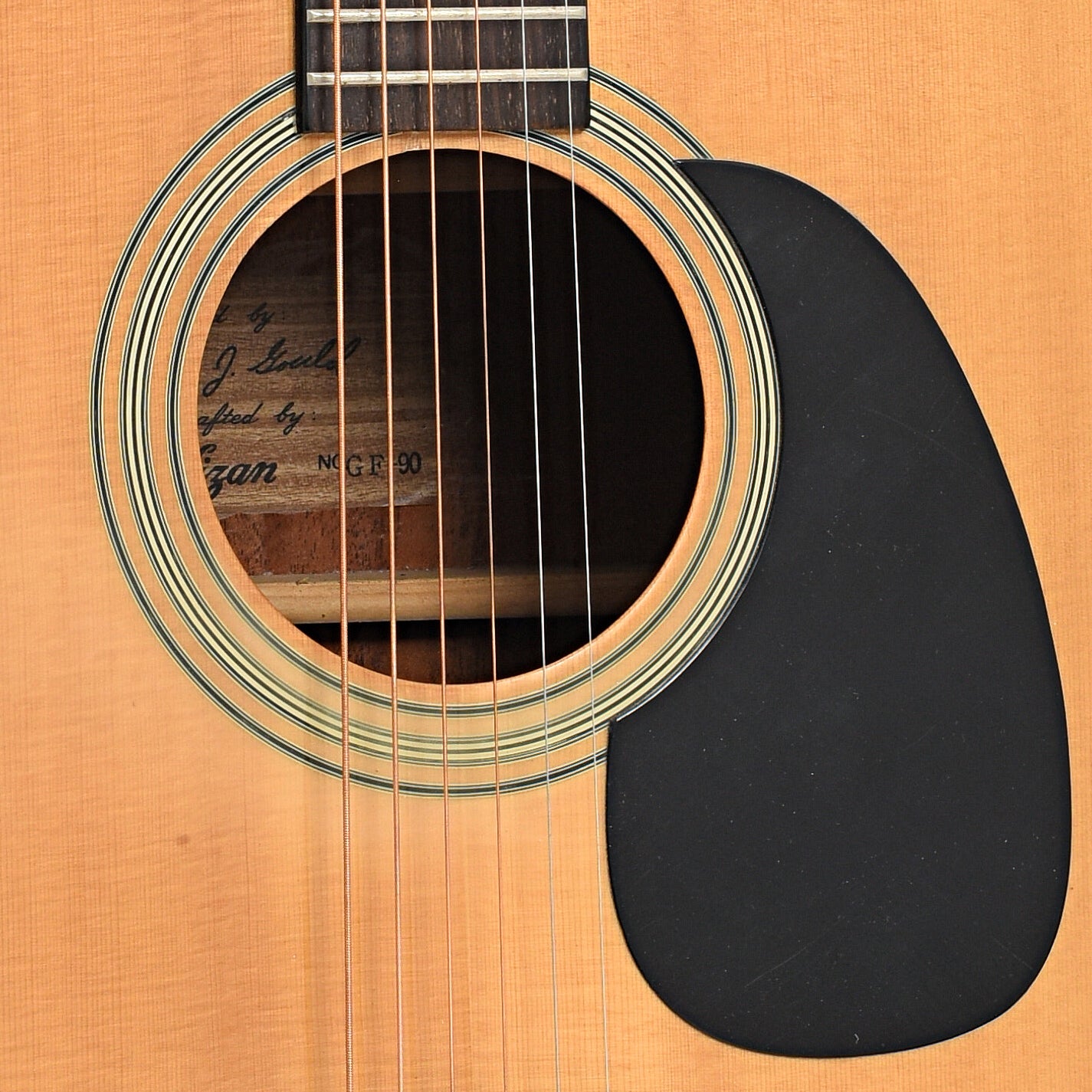 soudn hole of Gould GF-90 Acoustic Guitar (1970's)