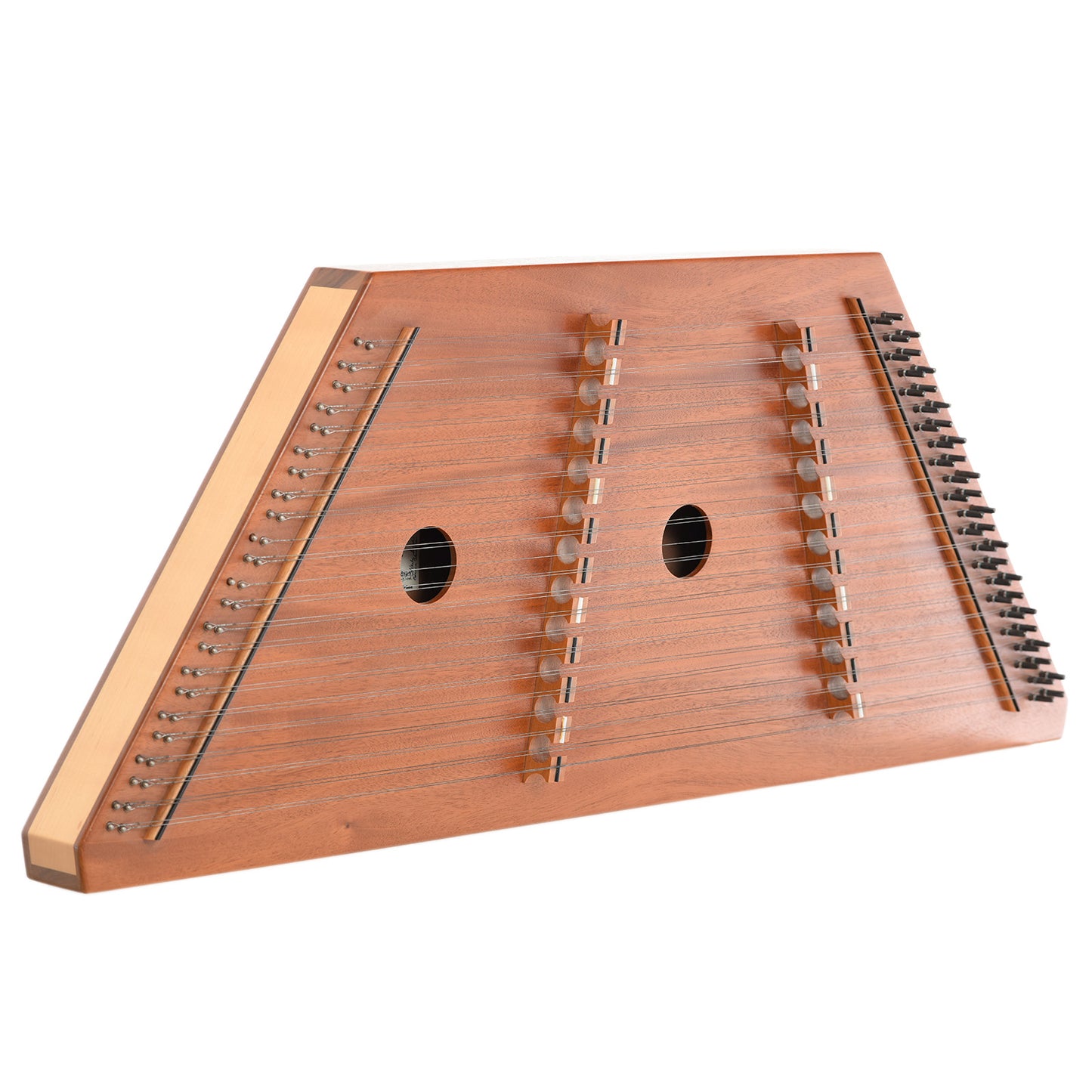 front and side of Dusty Strings D-10 Hammered Dulcimer (1992)