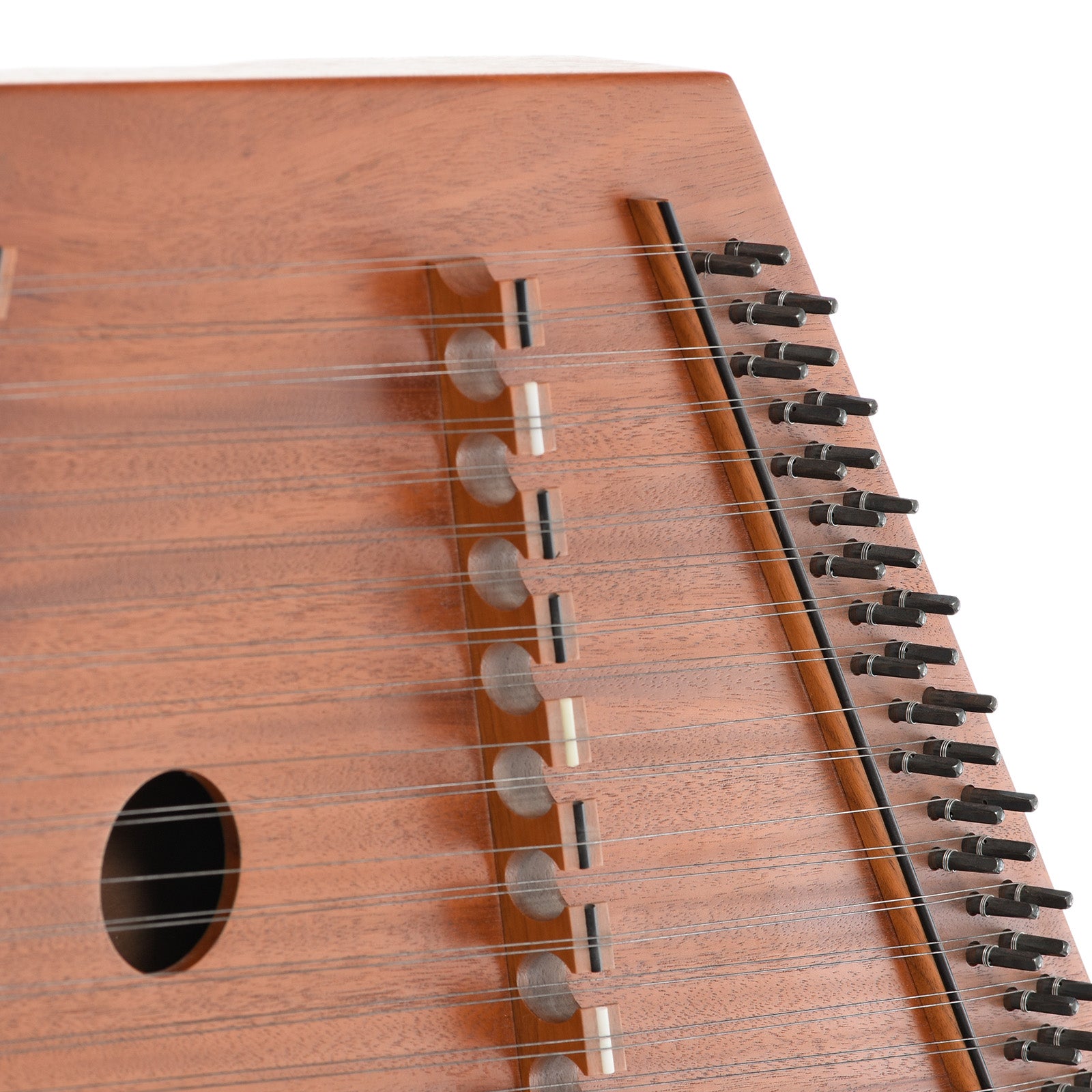 Tuning pegs of Dusty Strings D-10 Hammered Dulcimer (1992)