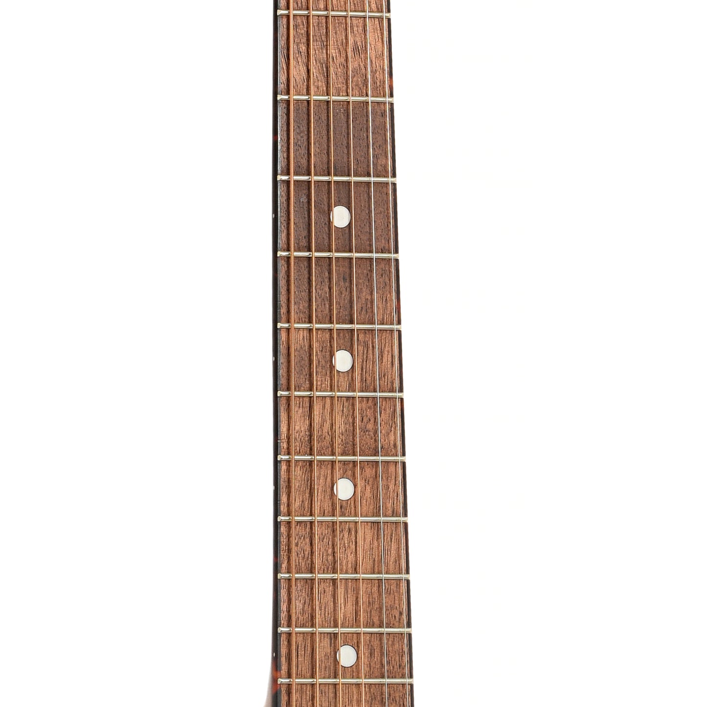 Fretboard of Gretsch Jim Dandy Deltoluxe Dreadnought Acoustic/Electric Guitar, Black Top