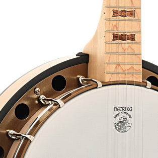 Front Body and neck join of Deering Goodtime Special Deco Resonator Banjo