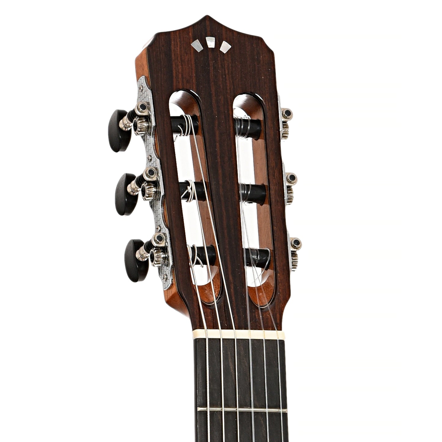 front headstock of Cordoba Fusion 14 Maple Nylon String Acoustic-Electric Guitar (2021)