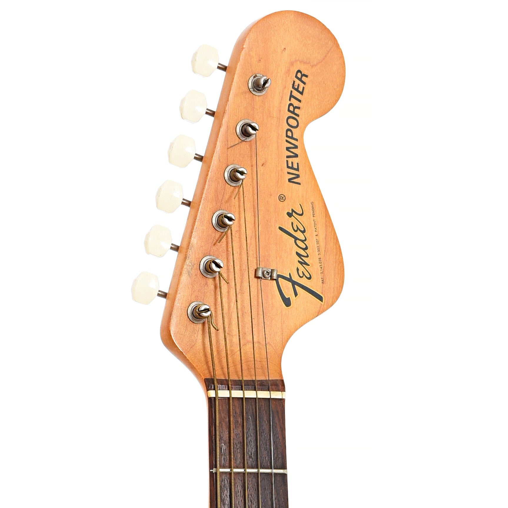Front headstock of Fender Newporter Acoustic Guitar 