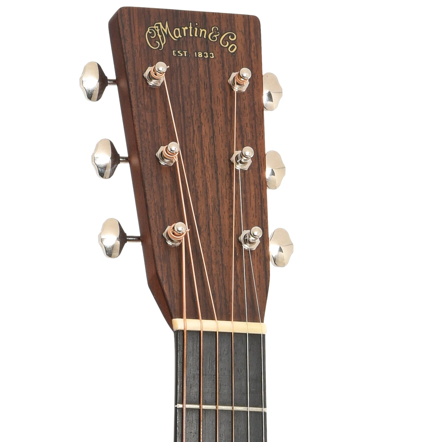 Front headstock of Martin OM-28V Acoustic Guitar (2013)