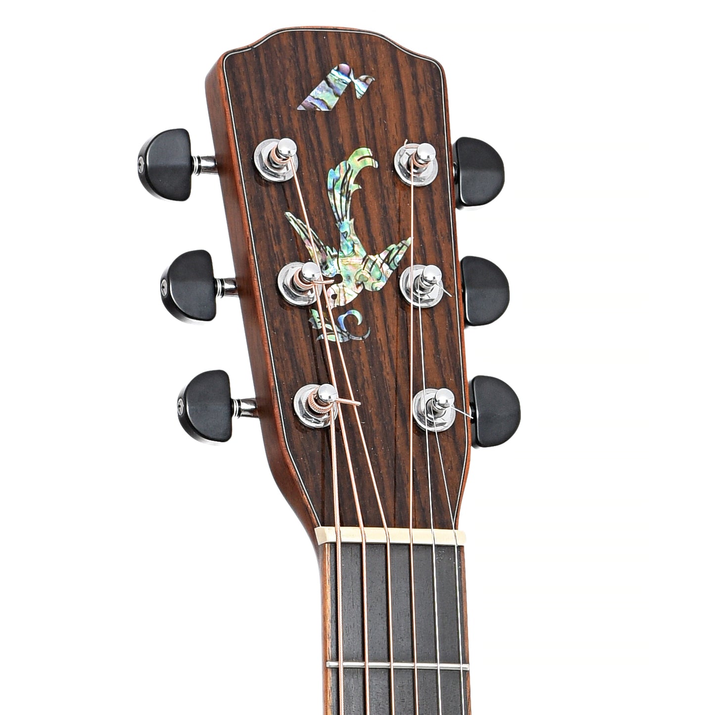Front headstock of Morris S-101 III Grand Auditorium Acoustic Guitar (2011)