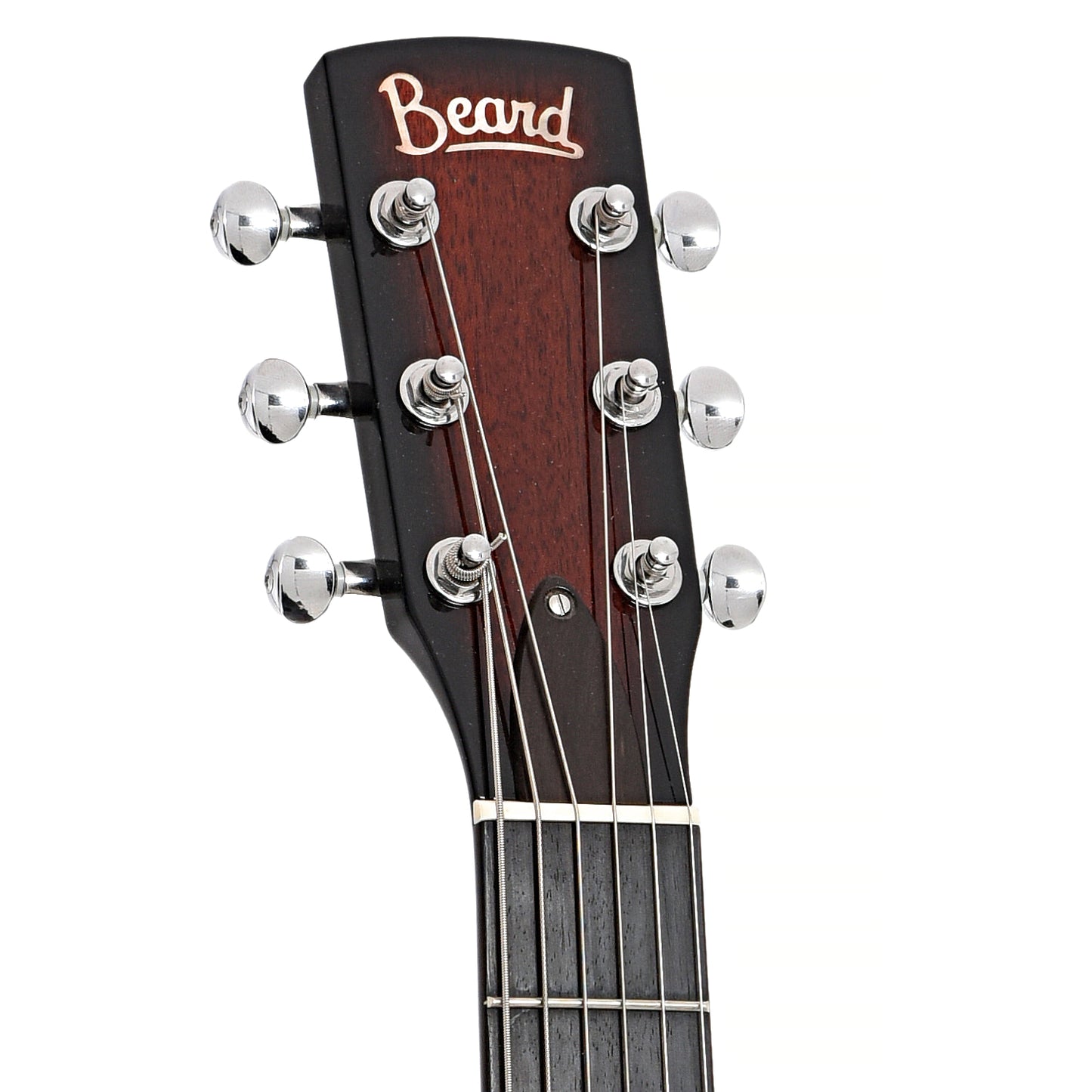 Front headstock of Beard Vintage R Roundneck Resonator Guitar (2013)