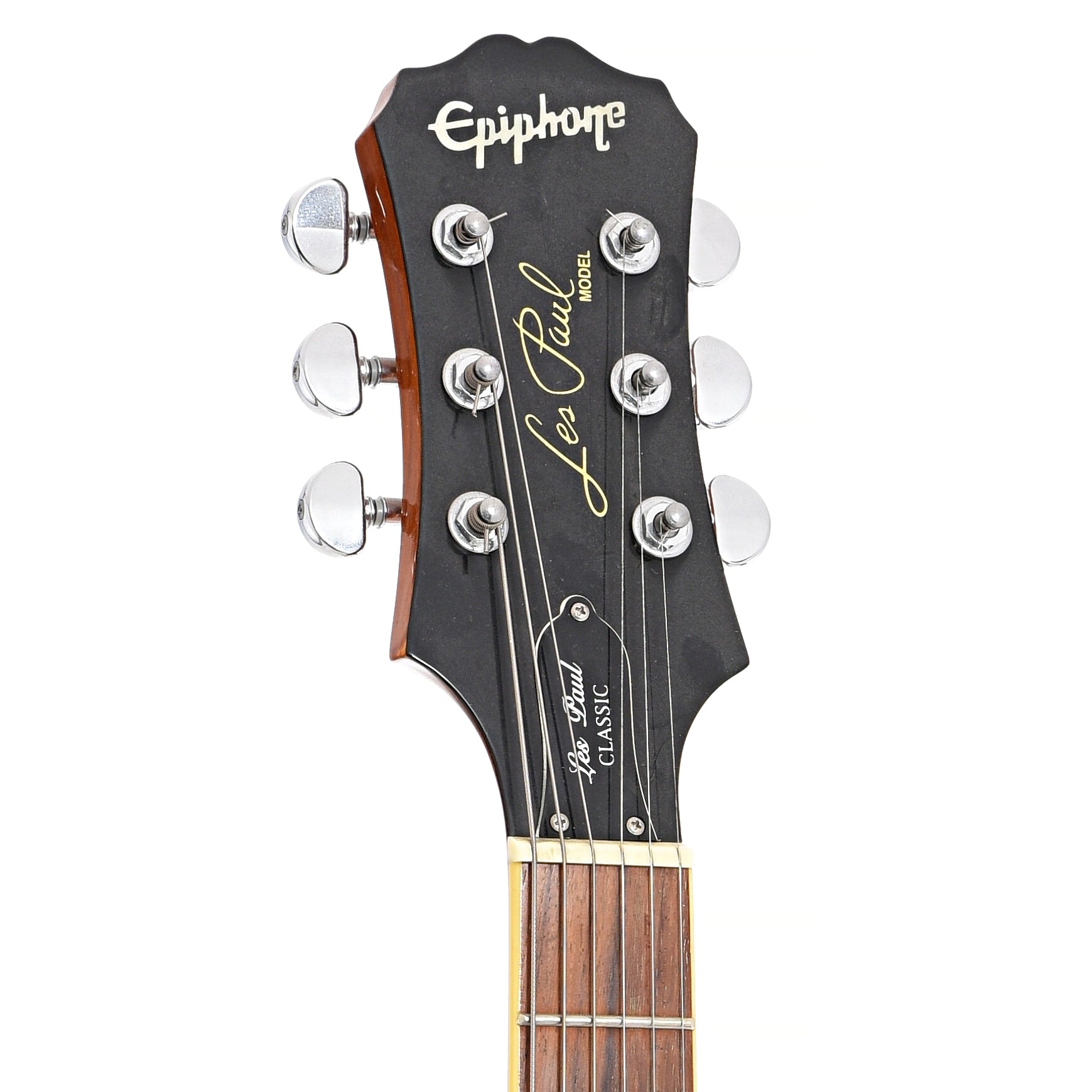 Front headstock of Epiphone Les Paul Classic Electric Guitar (2005)