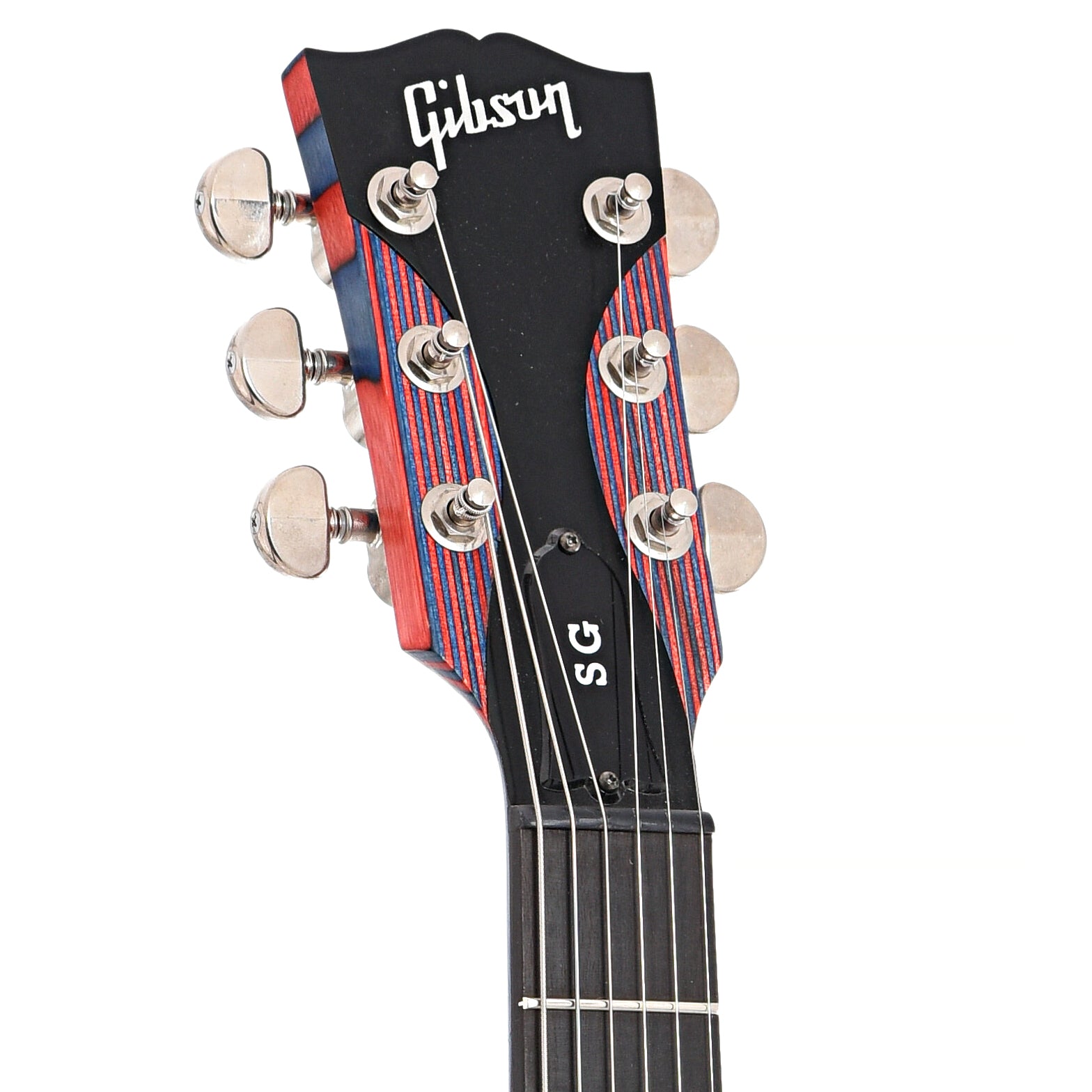 Front headstock of Gibson Zoot Suit SG Electric Guitar (2009)