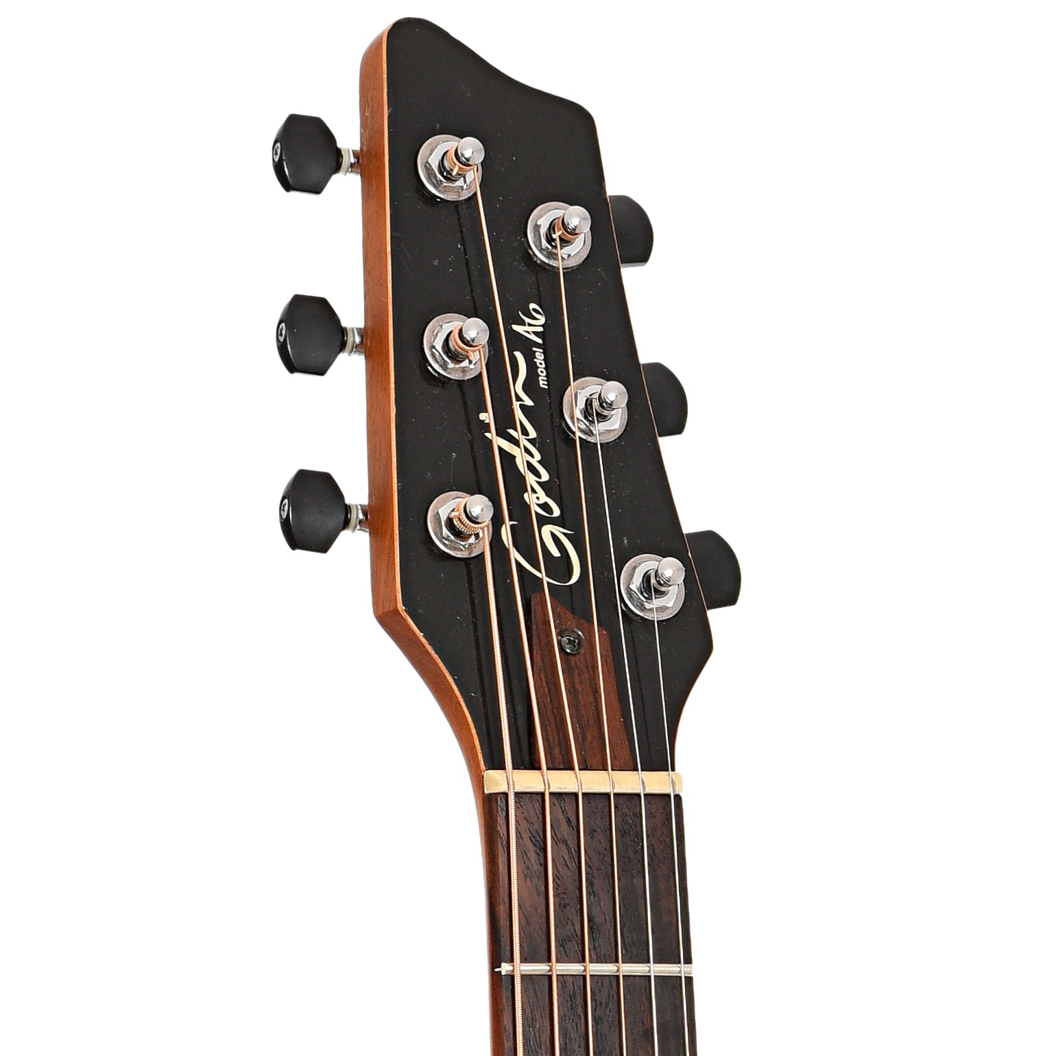 Front headstock of Godin A6 Acoustic-Electric Guitar