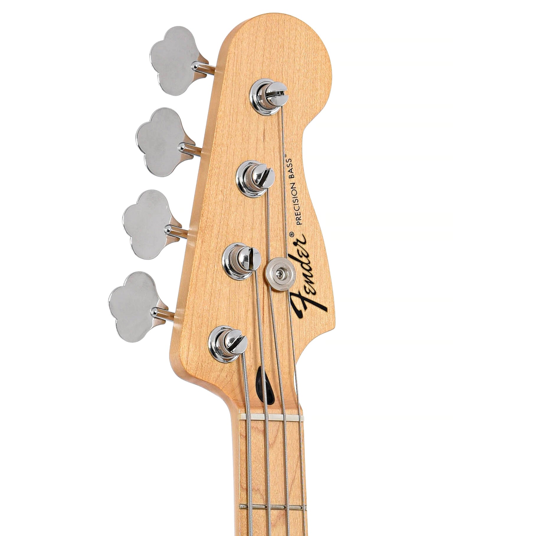 Front headstock of Fender Standard Precision Bass (2016)
