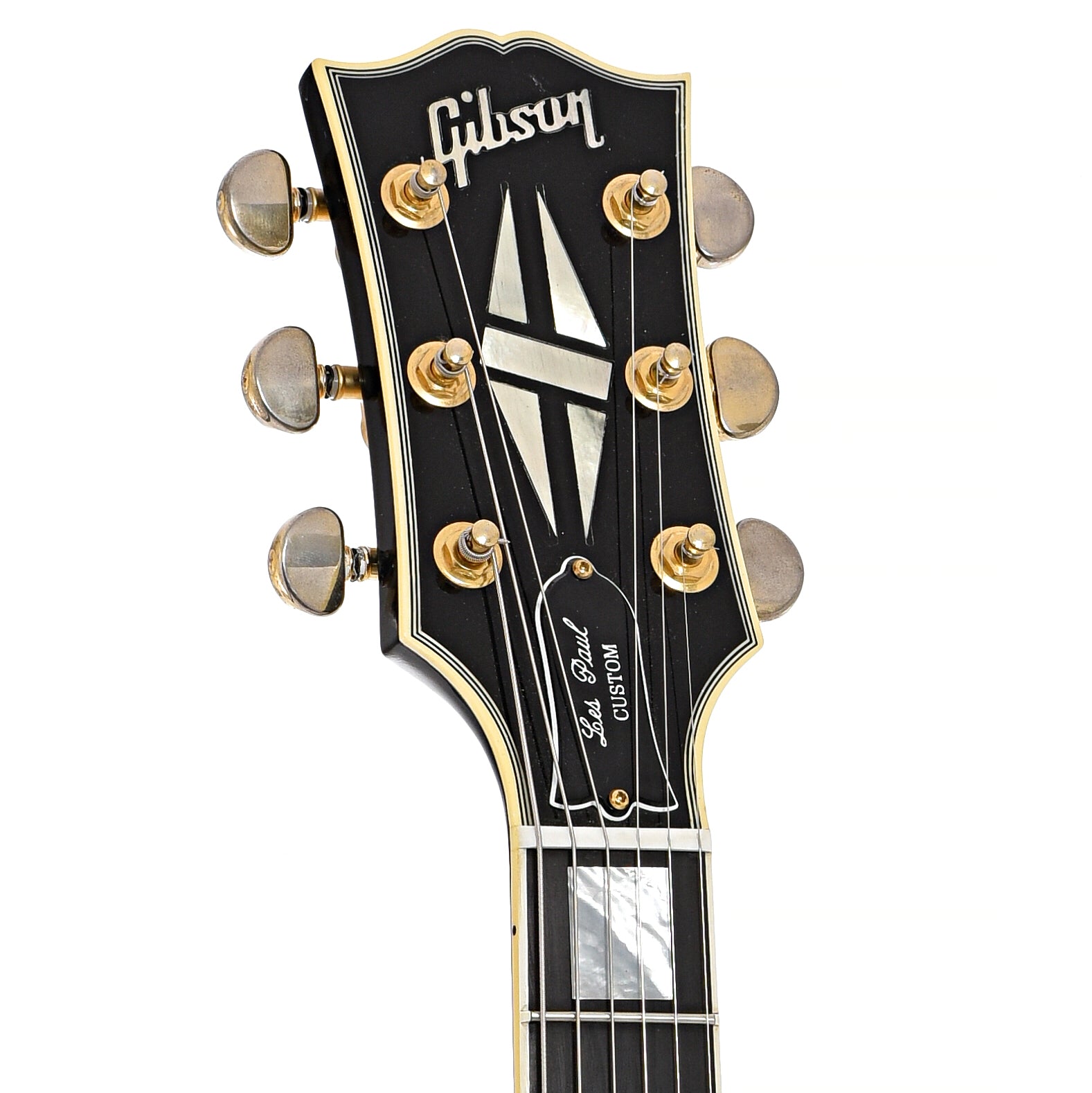 Front headstock of Gibson Les Paul Custom Peter Frampton 