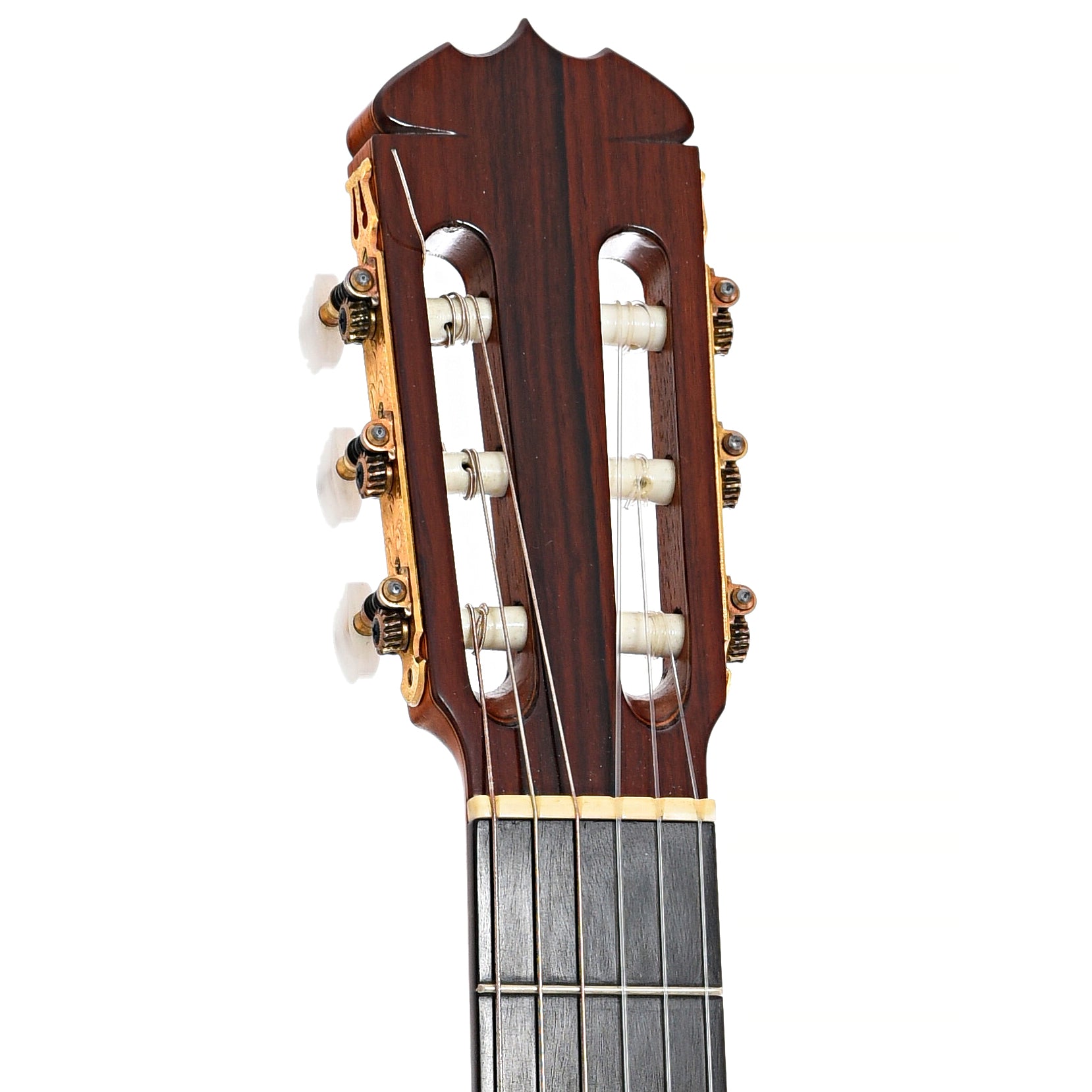 Front headstock of Ramirez 1A Brazilian Classical Guitar (1975)