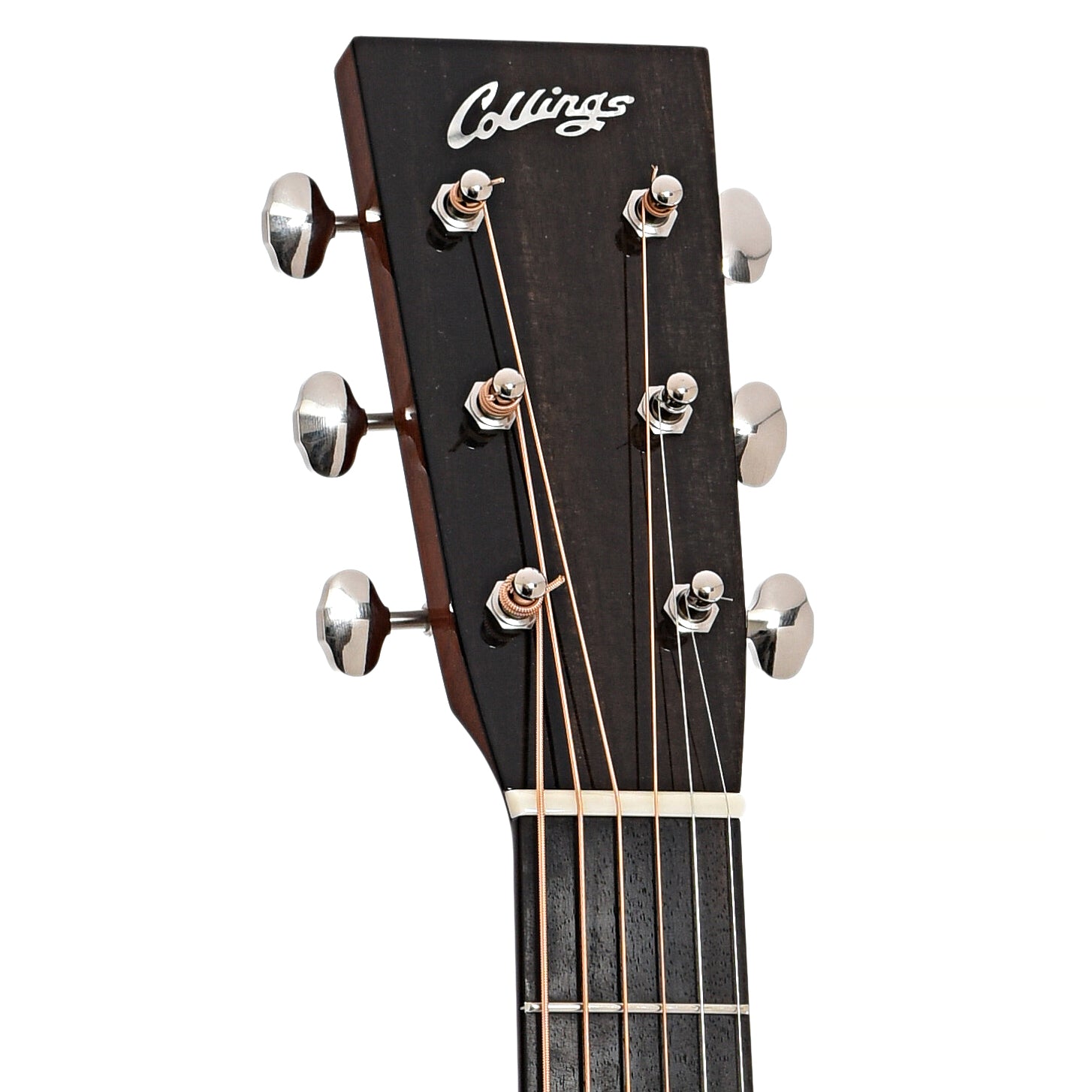 Front headstock of Collings 01 14-Fret Acoustic Guitar