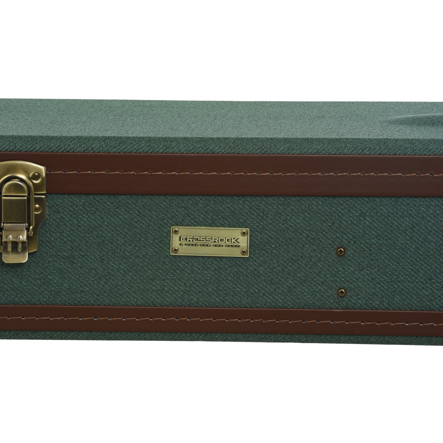 Image 4 of Crossrock Case Company Hardshell Resonator Banjo Case, Malachite Blue