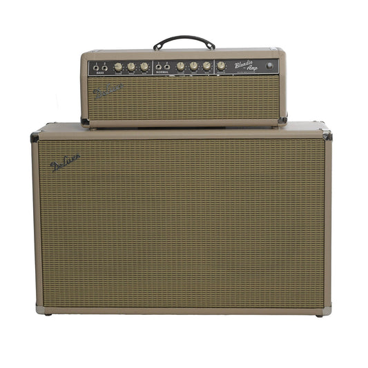 Front of Deluxe Amplification G6GB Blondie Amp Rig (2022)