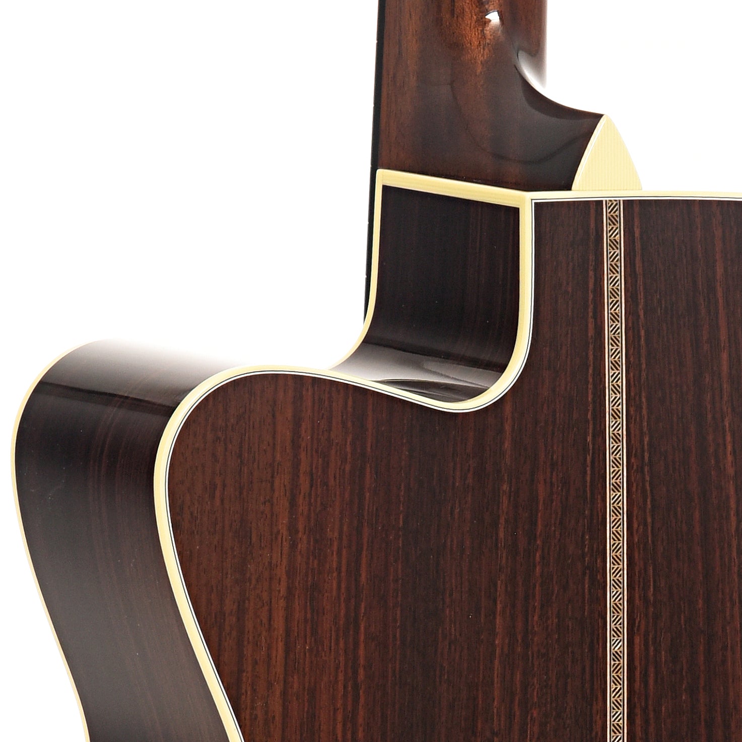 Heel of Collings OM2H Cutaway Acoustic Guitar