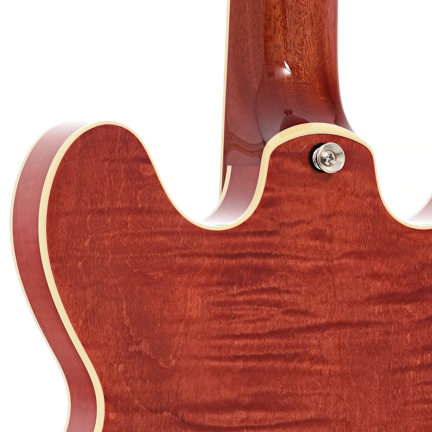 Neck joint of Collings I-30 LC Full Hollow Electric Guitar Faded Cherry
