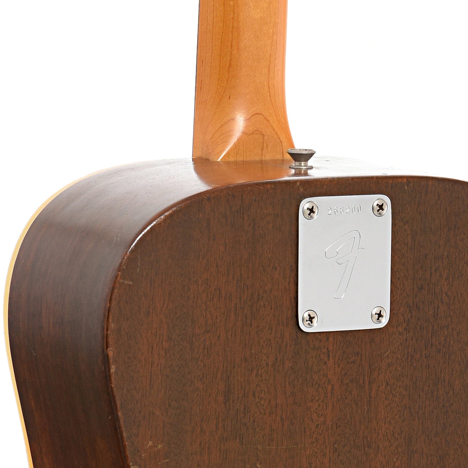 Neck joint of Fender Newporter Acoustic Guitar 
