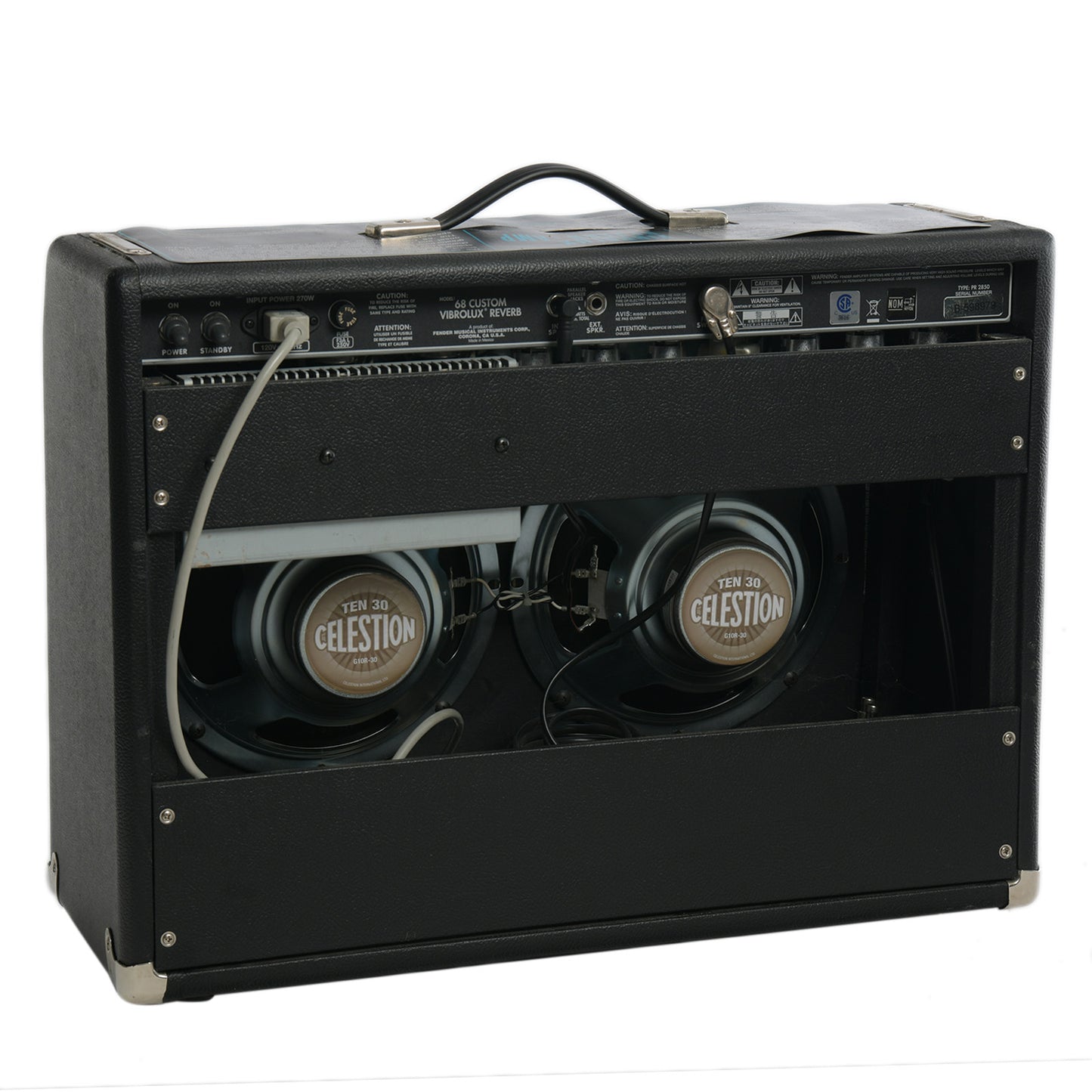 Back and side of Fender Vibrolux Reverb Custom