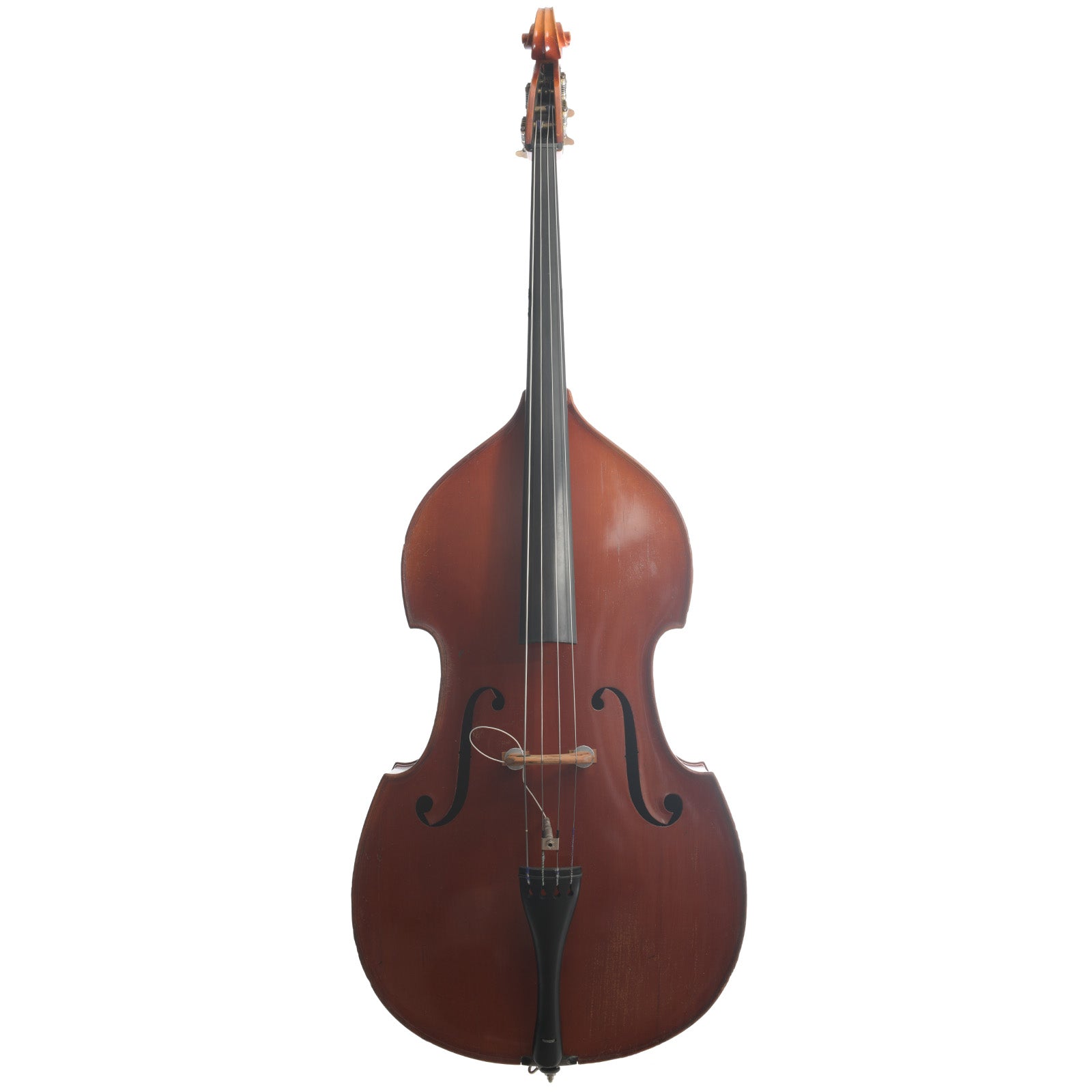 Full front and side of Ernst Heinrich Roth 3/4 Upright Bass (1966)