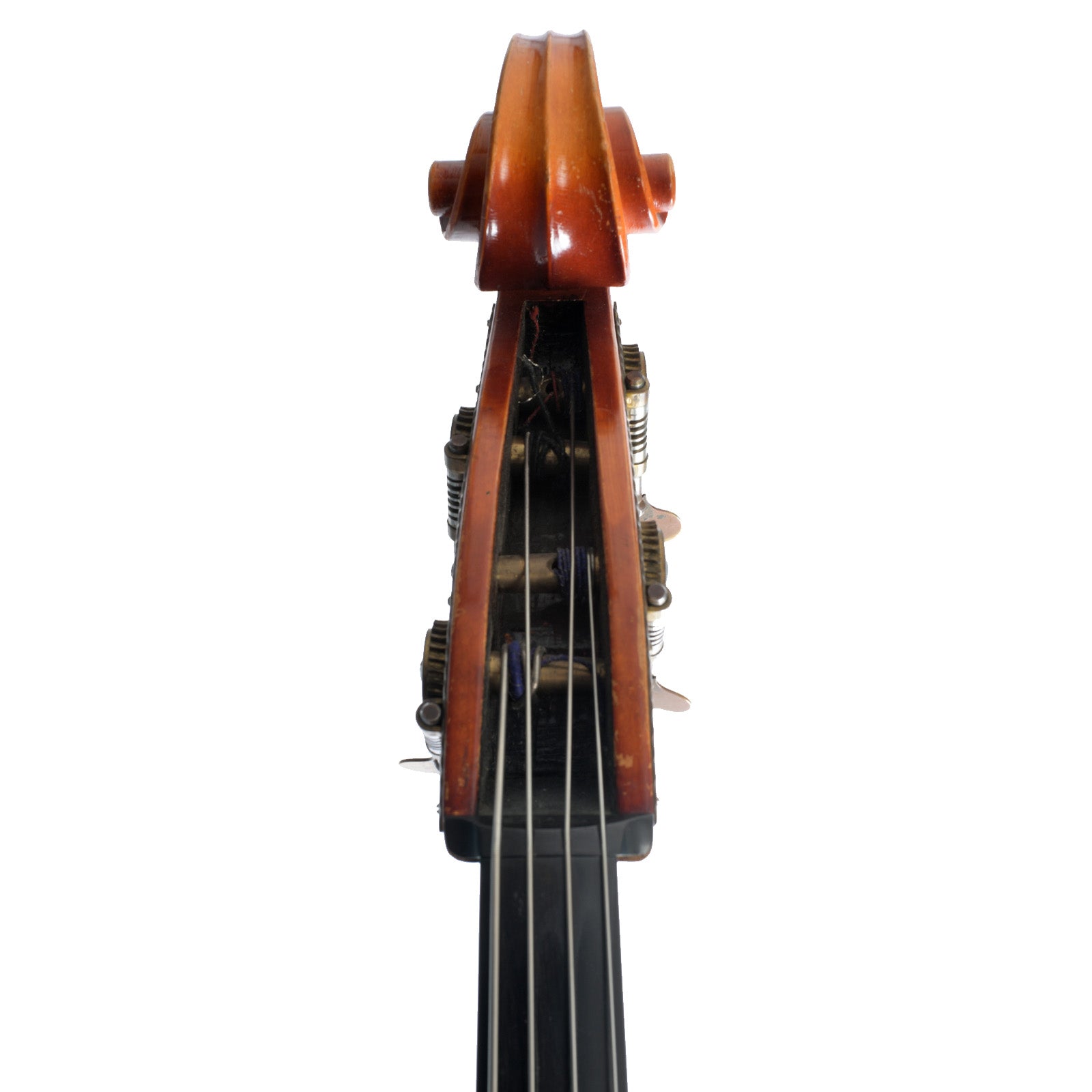 Front scroll of Ernst Heinrich Roth 3/4 Upright Bass (1966)