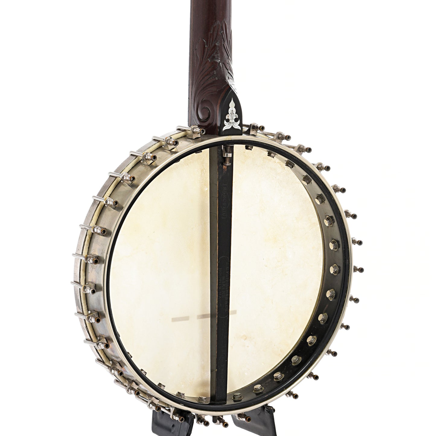 Back and side of A.C. Fairbanks Electric #3 Openback Banjo (c.1892-93)