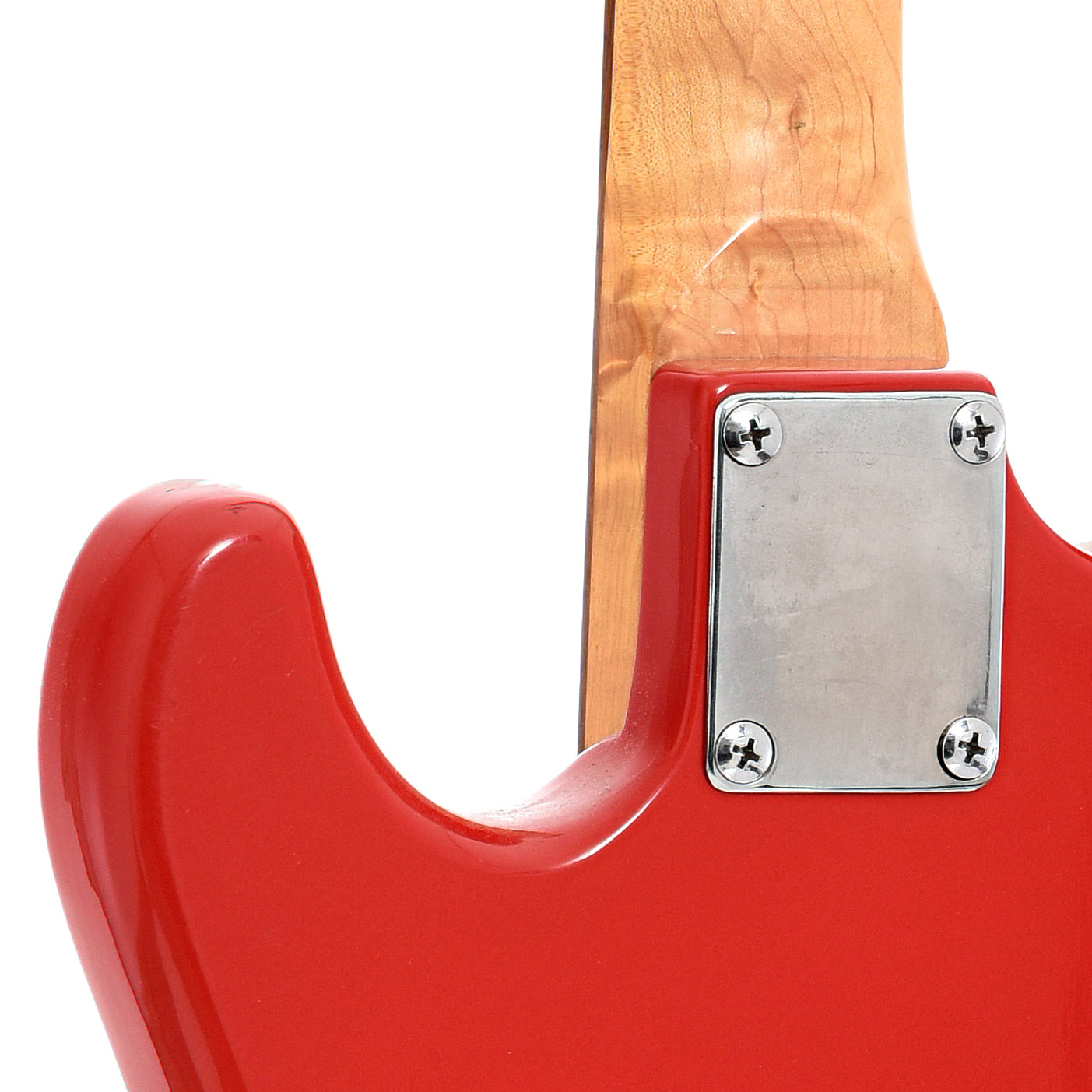 Neck joint of Squier Mini Stratocaster Electric Guitar