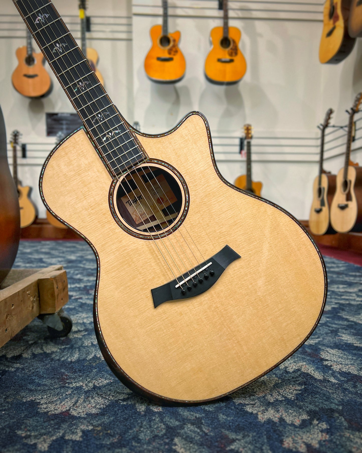 Showroom photo of Taylor 914ce Acoustic Guitar & Case