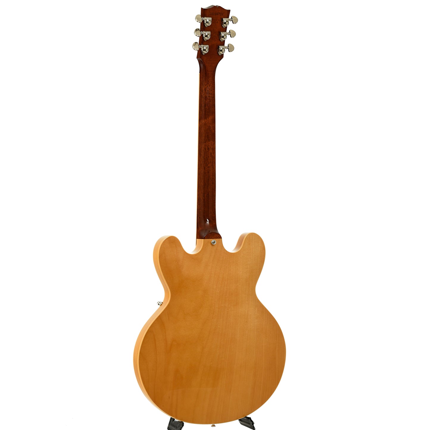 Full back and side of Gibson Memphis ES-335 Gloss Dark Natural Hollowbody Electric Guitar