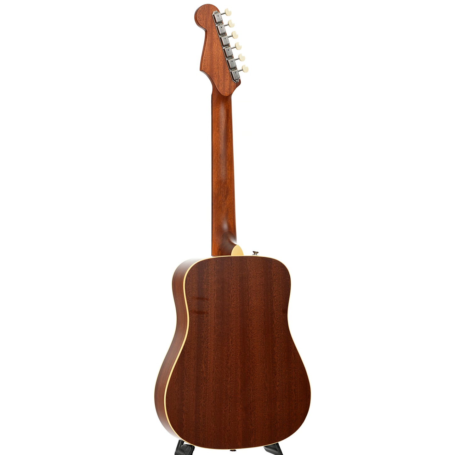 Full back and side of Fender Redondo Mini Acoustic Guitar, Natural