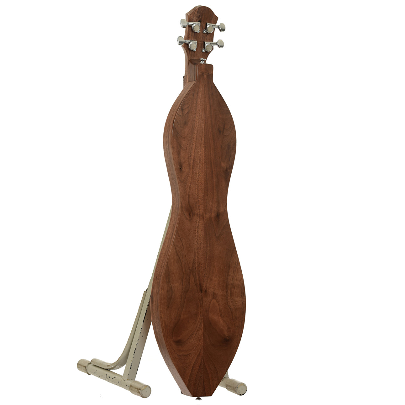 Full back and side of McSpadden Full Ginger 3/4 Size Walnut & Redwood Lap Dulcimer