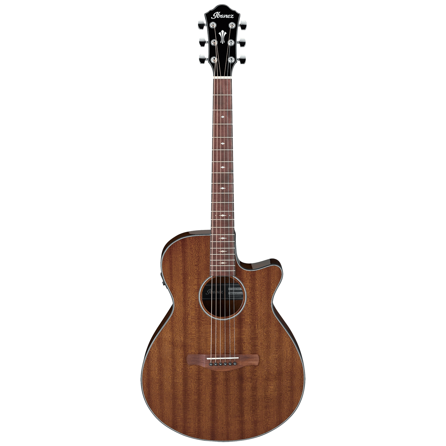 Ibanez AEG62 Grand Concert Acoustic-Electric Guitar, Natural Mahogany High Gloss