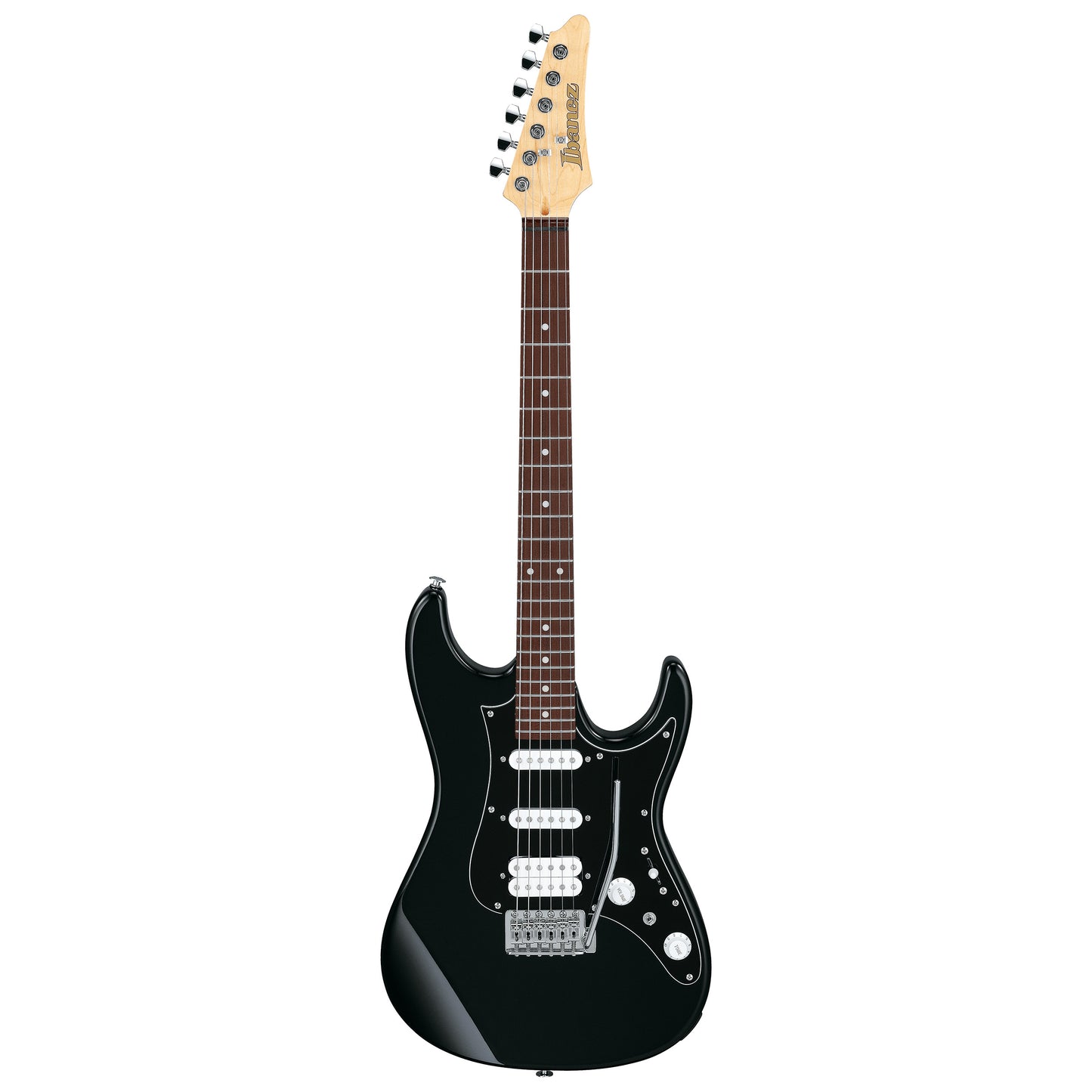 Front of Ibanez AZES40B Electric Guitar, Black