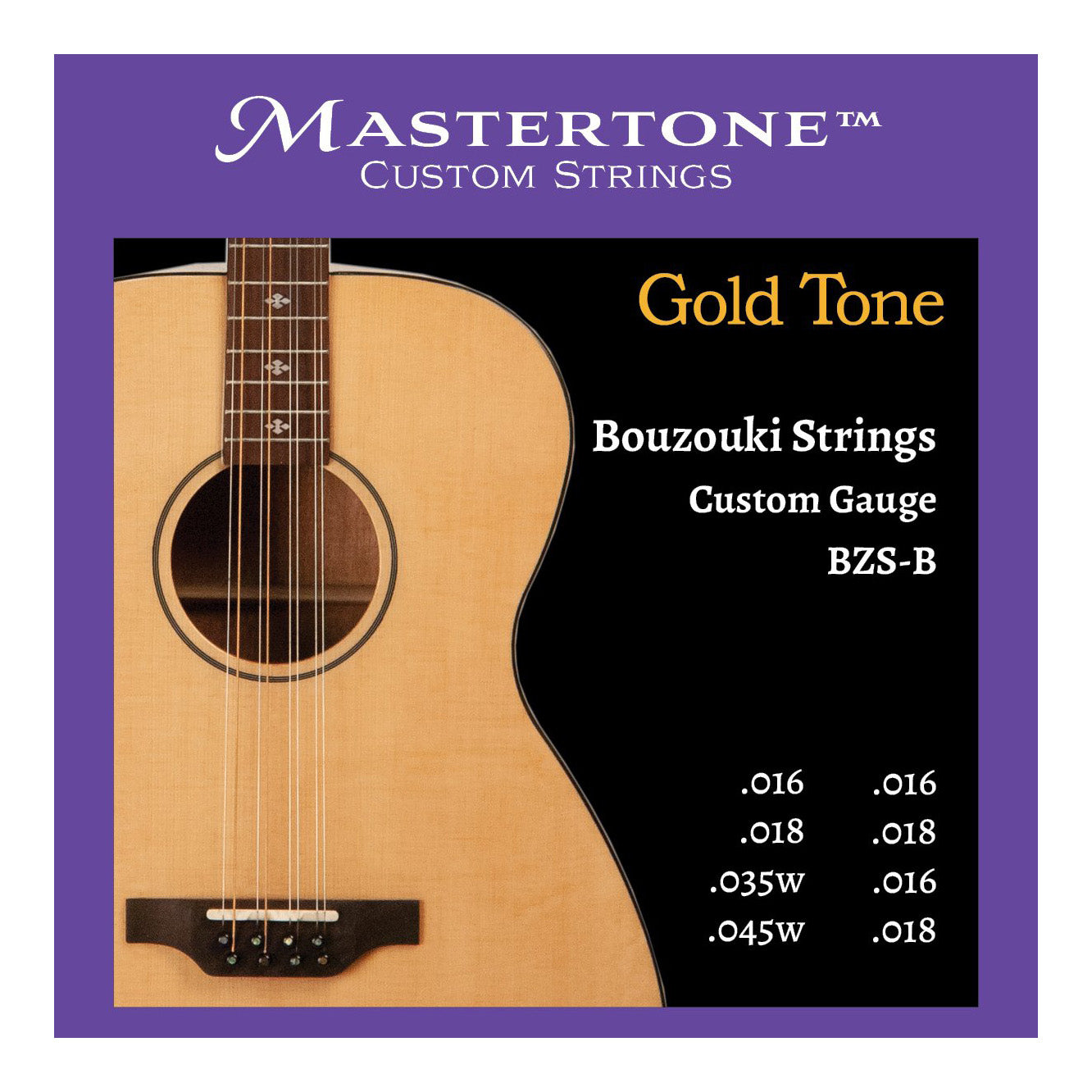 Gold Tone Bouzouki Strings - Ball End