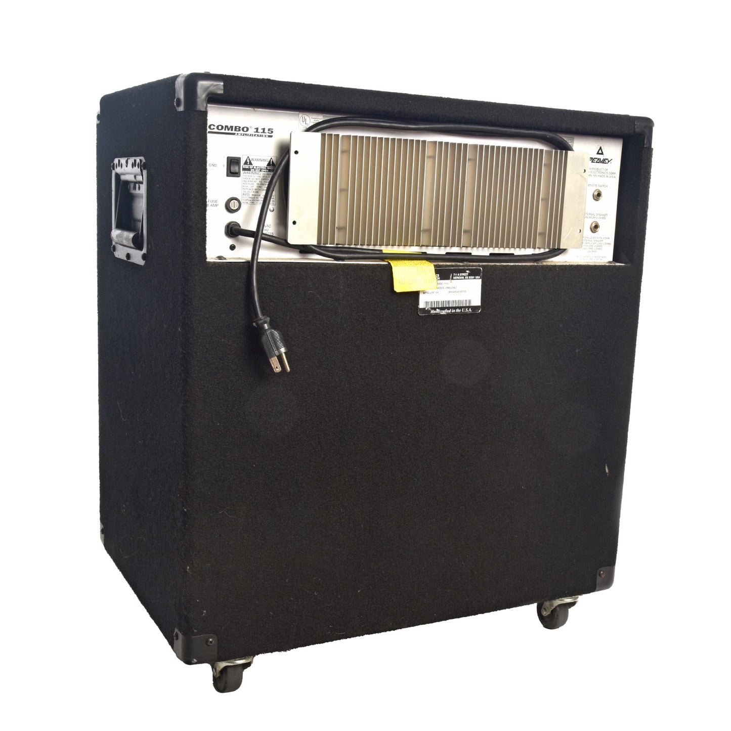 Back and side of Peavey Combo 115 Bass Combo Amp