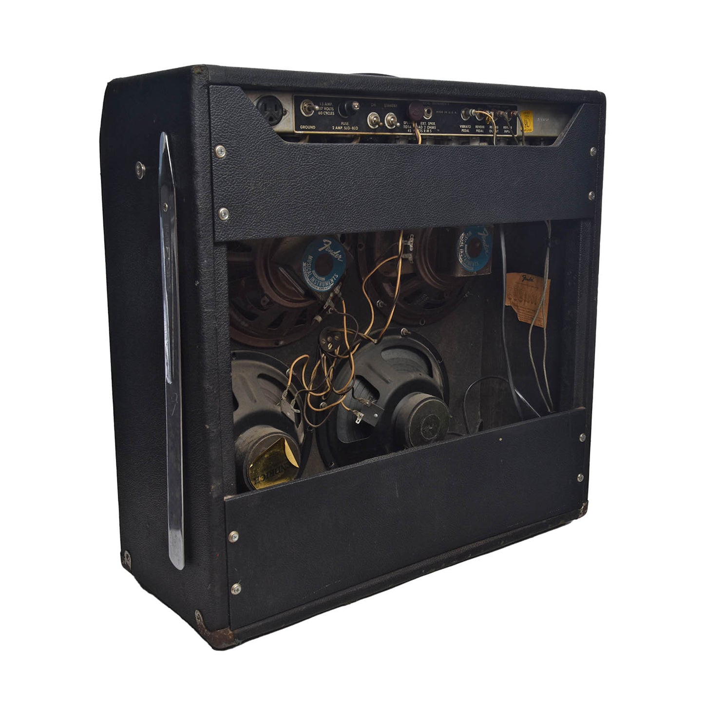 Back and side of Fender Super Reverb Combo Amp