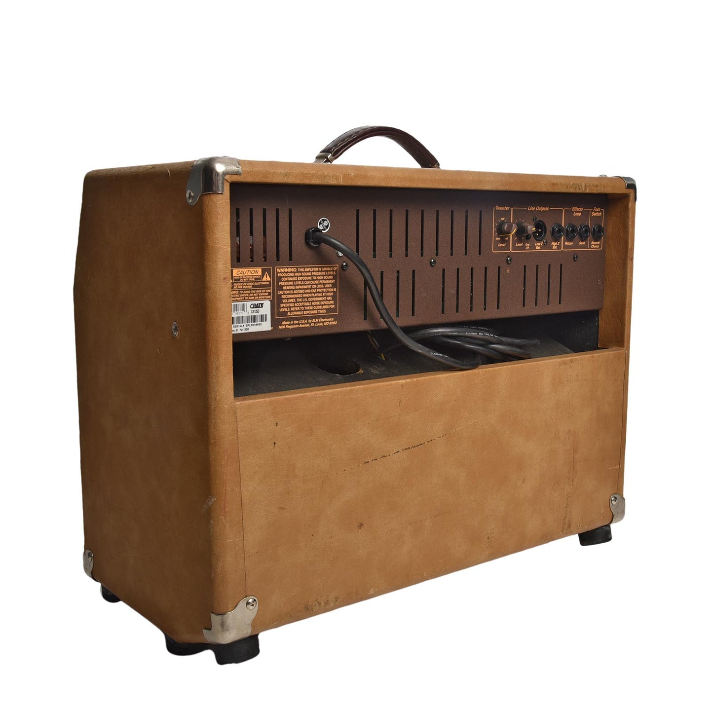 Full front and side of Crate CA-125D Acoustic Combo Amp