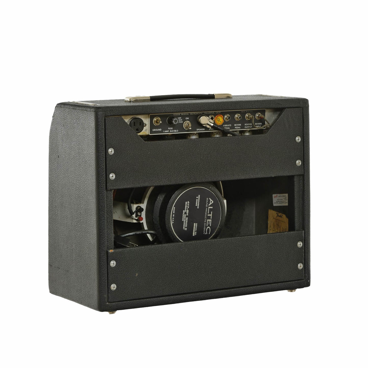 Back and side of Fender Princeton Reverb Combo Amp