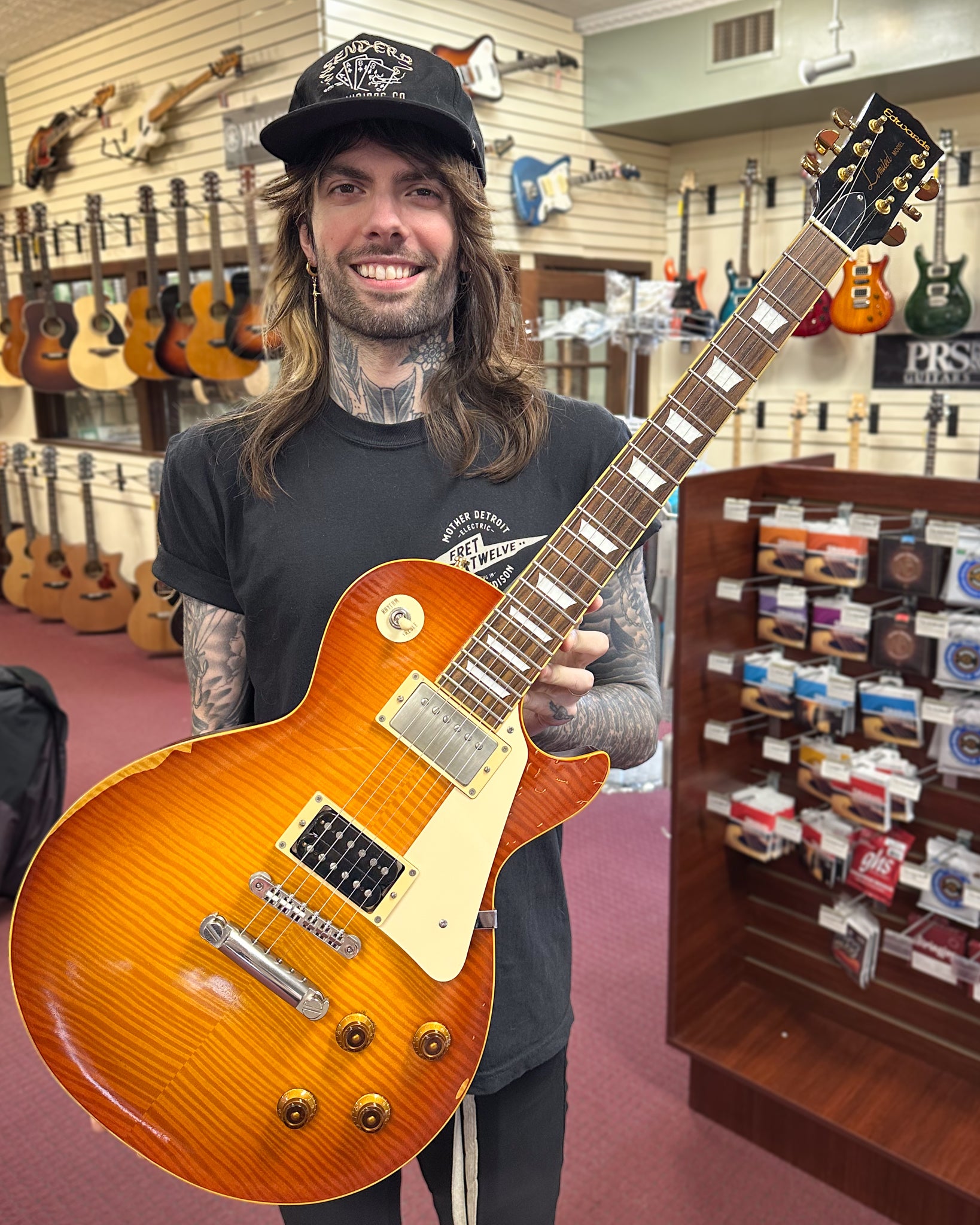 Edwards E-LP-112LTS/RE Electric Guitar (1990s) – Elderly Instruments