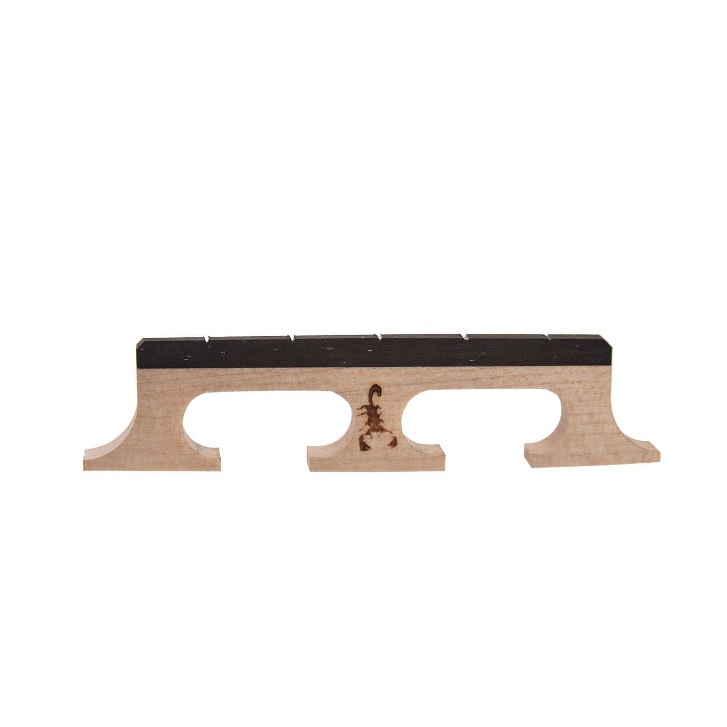 Front of Scorpion Old-Time Banjo Bridge, .656" (21/32") Tall4