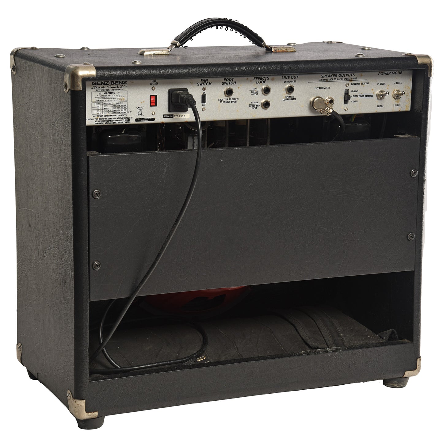 Back and side of Genz Benz Black Pearl 30