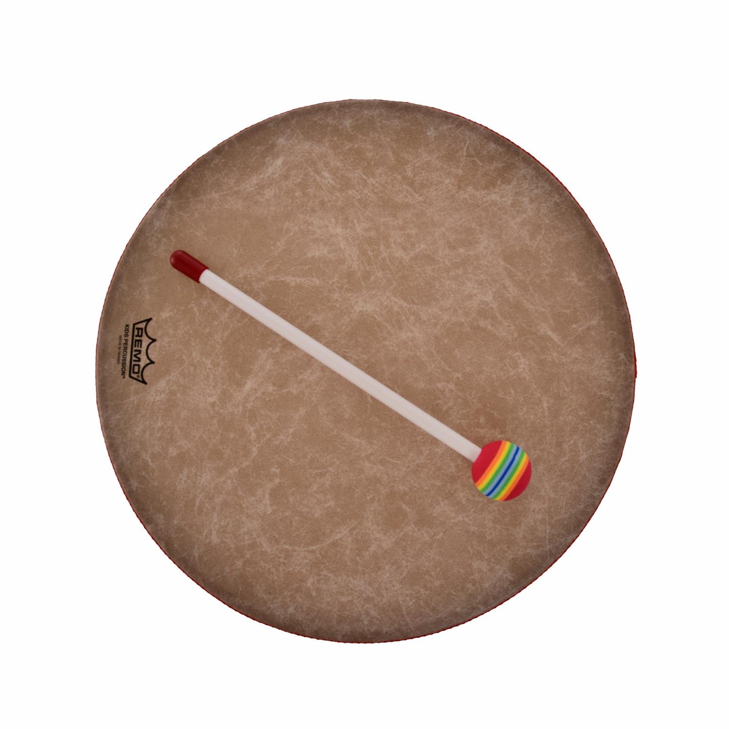 Front view of Remo Kids Percussion 14" Hand Drum - Rain Forest Finish