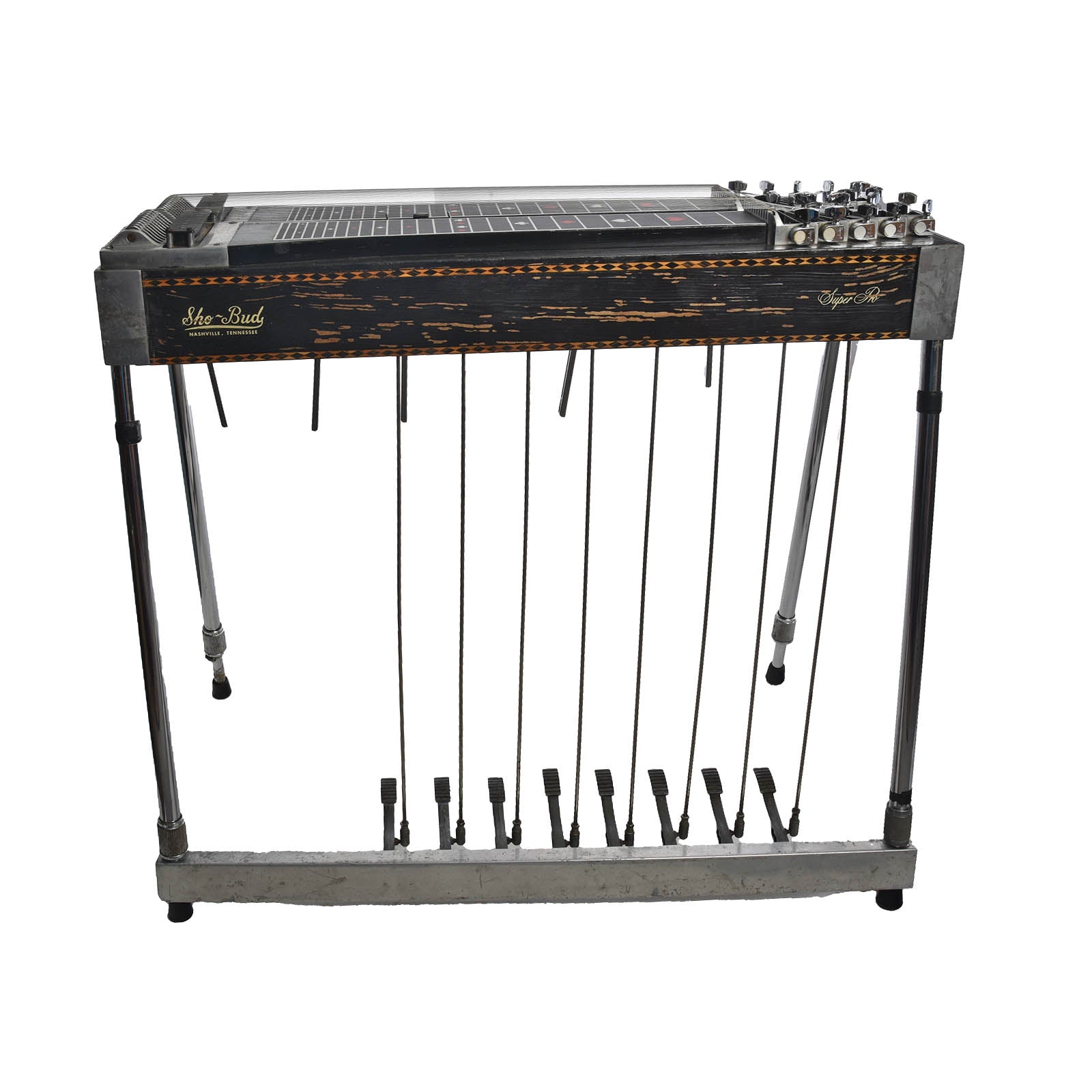 pedal steel guitar for sale Sho-Bud Super Pro Dual 10-String Pedal Steel Guitar (1978) – Elderly Instruments
