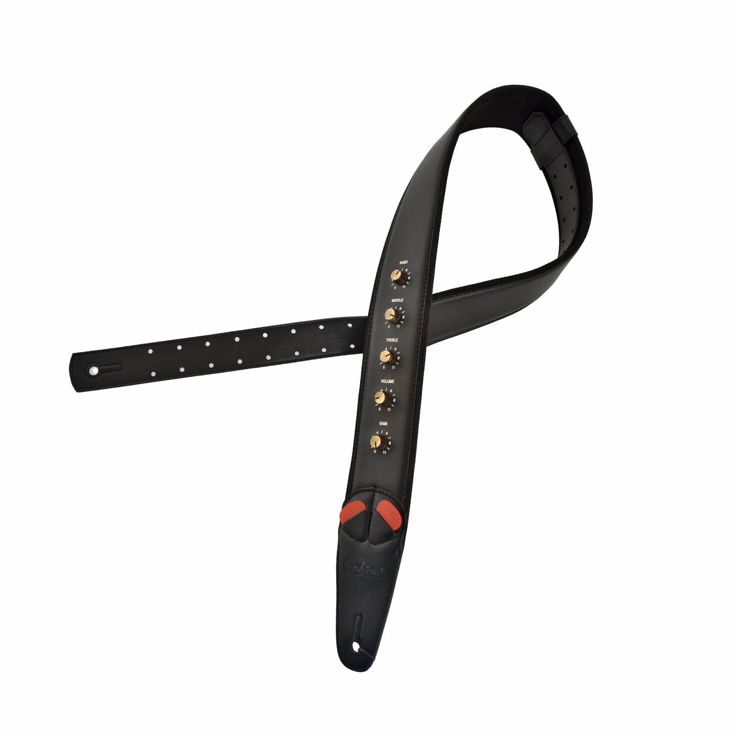 Image 3 of Right On! Straps Mojo Spinal Tap Black Guitar Strap