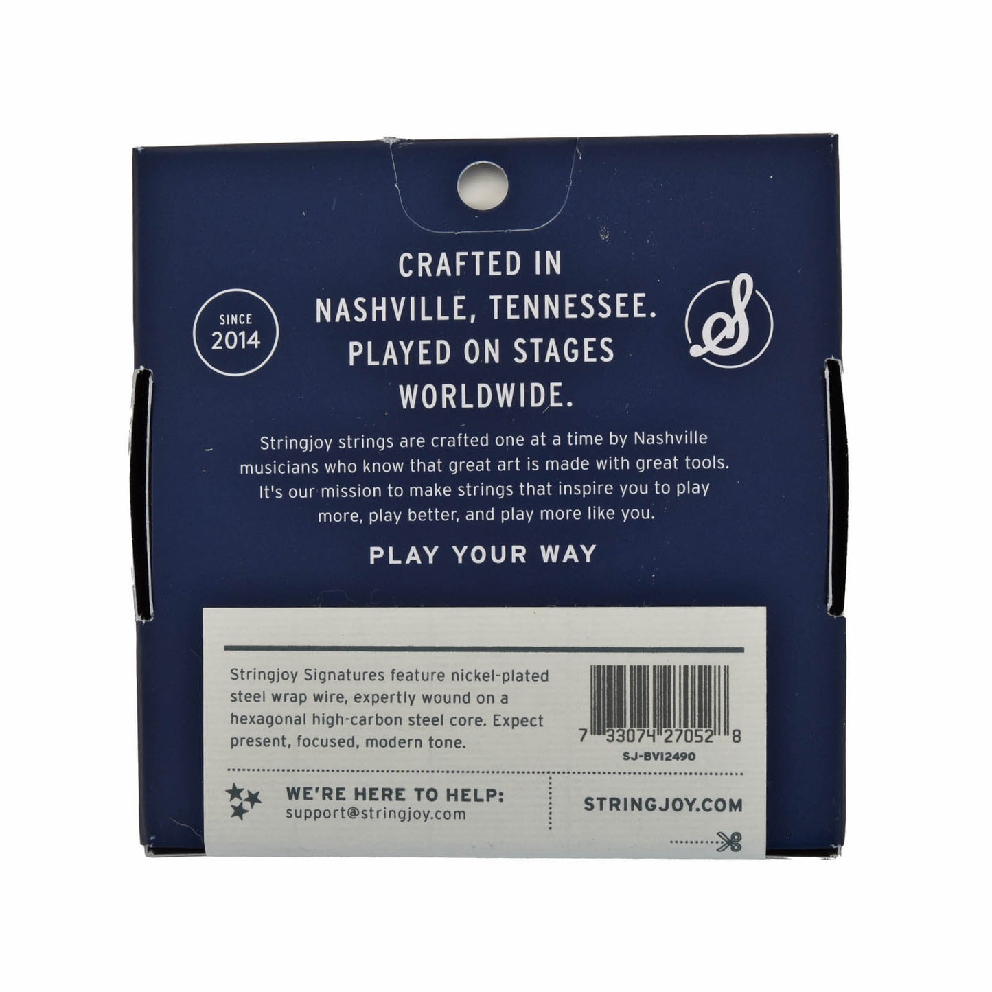 Image 3 of Stringjoy Signatures Bass VI Balanced Medium Gauge (24-90) Nickel Wound Guitar String Set, 6 Strings