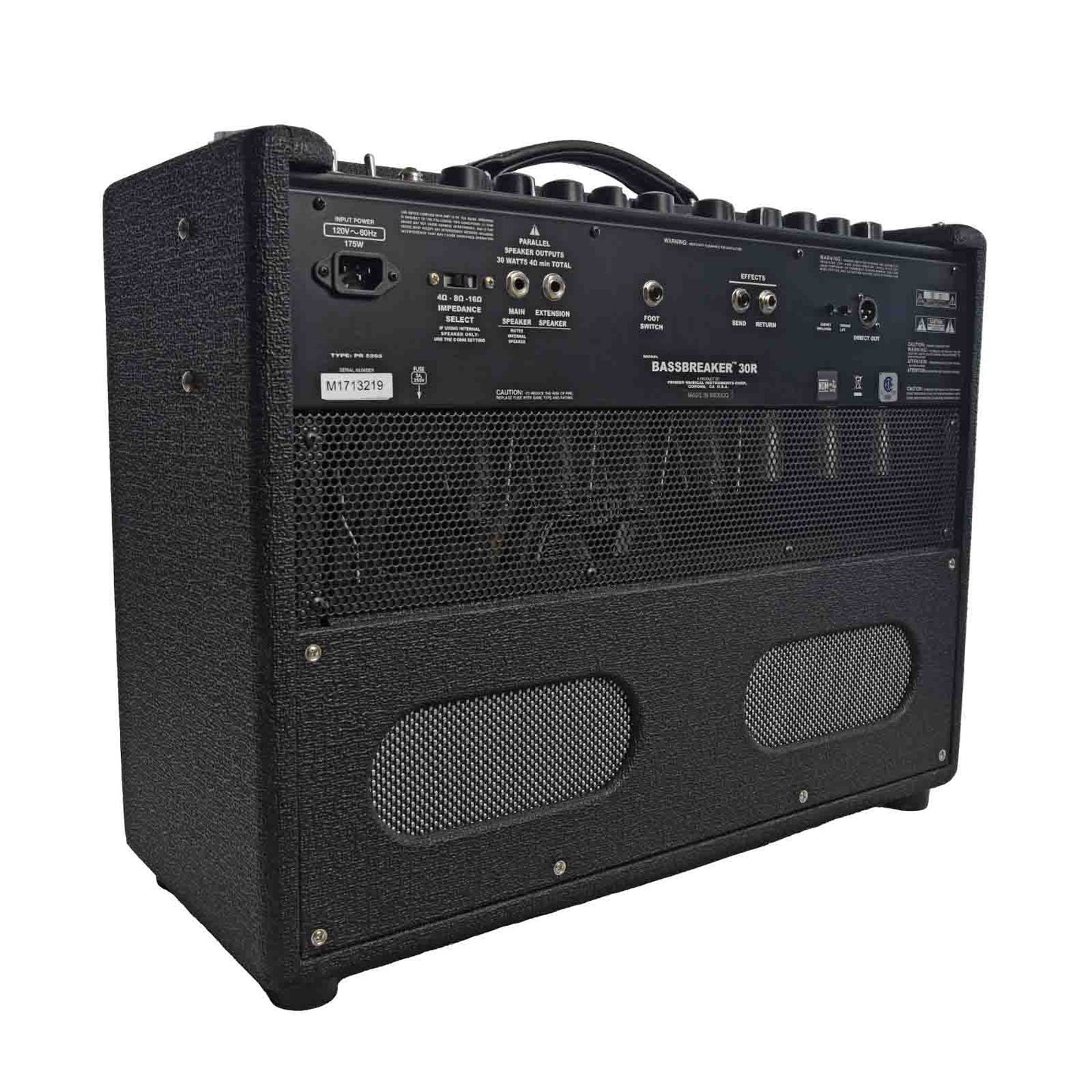 Back and side of Fender Bassbreaker 30R